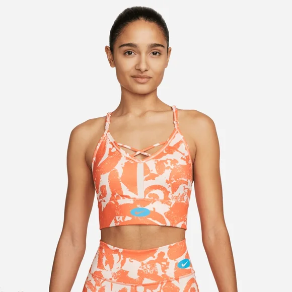 "NEW" Nike Indy ICON Clash Women's Large Light-Support Padded Printed Sports Bra - Picture 1 of 5